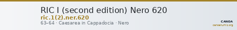 RIC I (second edition) Nero 620 — CANOA