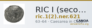 RIC I (second edition) Nero 621 — CANOA