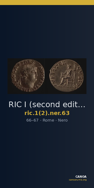 RIC I (second edition) Nero 63 — CANOA