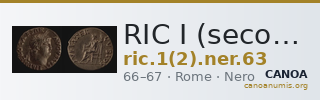 RIC I (second edition) Nero 63 — CANOA