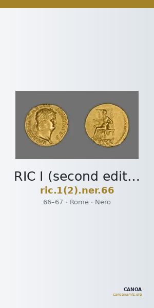 RIC I (second edition) Nero 66 — CANOA