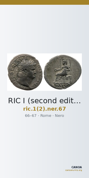 RIC I (second edition) Nero 67 — CANOA