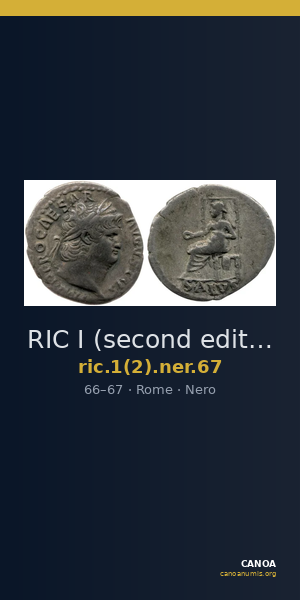 RIC I (second edition) Nero 67 — CANOA