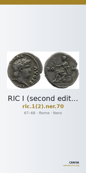 RIC I (second edition) Nero 70 — CANOA