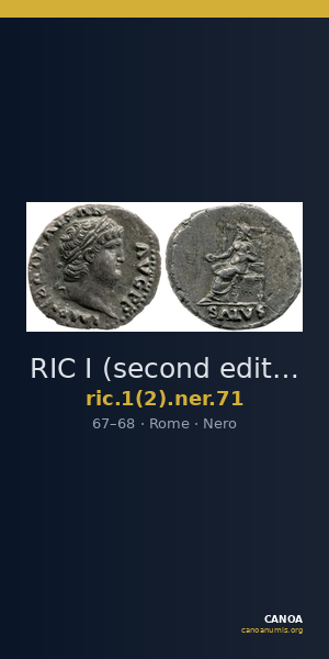 RIC I (second edition) Nero 71 — CANOA