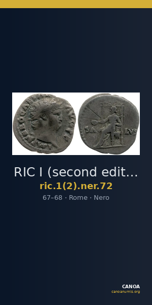 RIC I (second edition) Nero 72 — CANOA