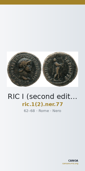 RIC I (second edition) Nero 77 — CANOA