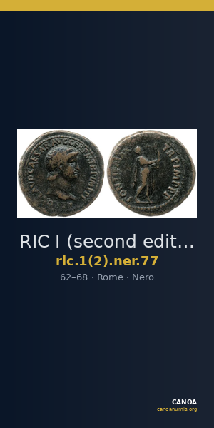 RIC I (second edition) Nero 77 — CANOA