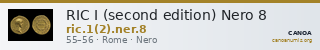 RIC I (second edition) Nero 8 — CANOA