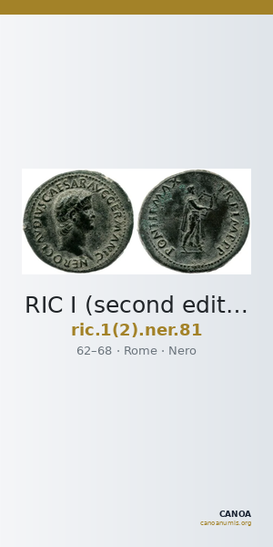 RIC I (second edition) Nero 81 — CANOA