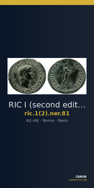 RIC I (second edition) Nero 81 — CANOA