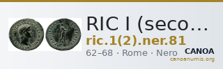 RIC I (second edition) Nero 81 — CANOA
