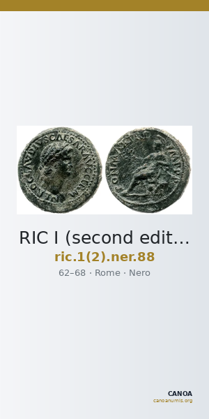 RIC I (second edition) Nero 88 — CANOA