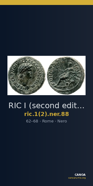 RIC I (second edition) Nero 88 — CANOA