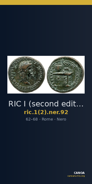 RIC I (second edition) Nero 92 — CANOA