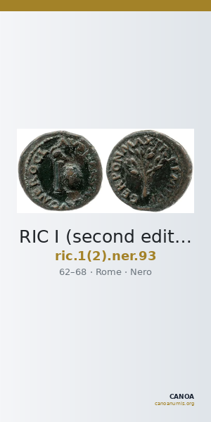 RIC I (second edition) Nero 93 — CANOA