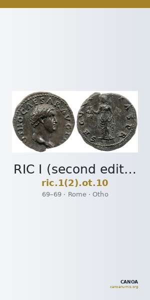 RIC I (second edition) Otho 10 — CANOA