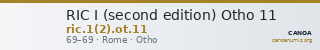 RIC I (second edition) Otho 11 — CANOA