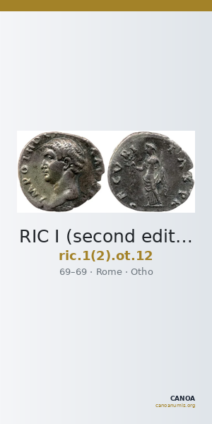 RIC I (second edition) Otho 12 — CANOA
