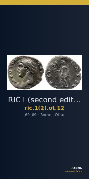 RIC I (second edition) Otho 12 — CANOA