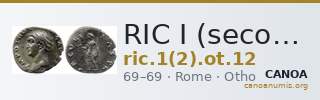 RIC I (second edition) Otho 12 — CANOA