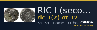 RIC I (second edition) Otho 12 — CANOA