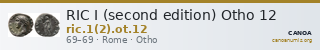 RIC I (second edition) Otho 12 — CANOA