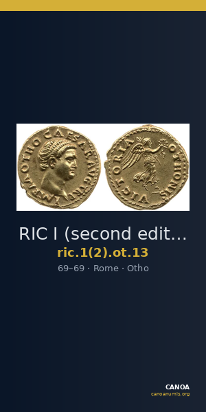 RIC I (second edition) Otho 13 — CANOA