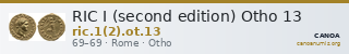 RIC I (second edition) Otho 13 — CANOA