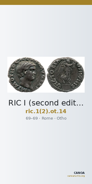 RIC I (second edition) Otho 14 — CANOA