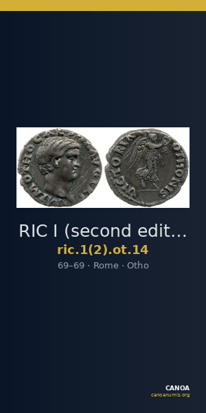 RIC I (second edition) Otho 14 — CANOA