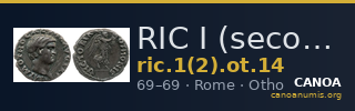 RIC I (second edition) Otho 14 — CANOA