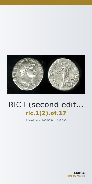 RIC I (second edition) Otho 17 — CANOA