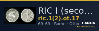 RIC I (second edition) Otho 17 — CANOA