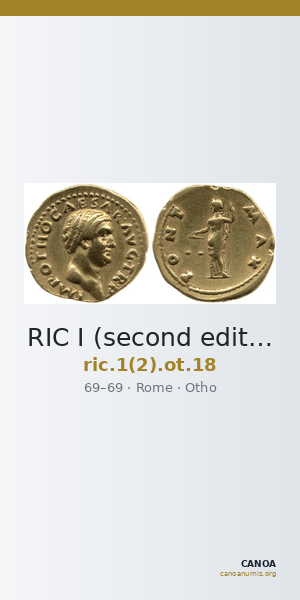 RIC I (second edition) Otho 18 — CANOA