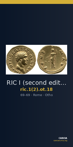 RIC I (second edition) Otho 18 — CANOA
