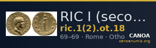 RIC I (second edition) Otho 18 — CANOA