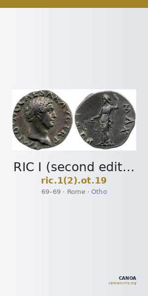 RIC I (second edition) Otho 19 — CANOA