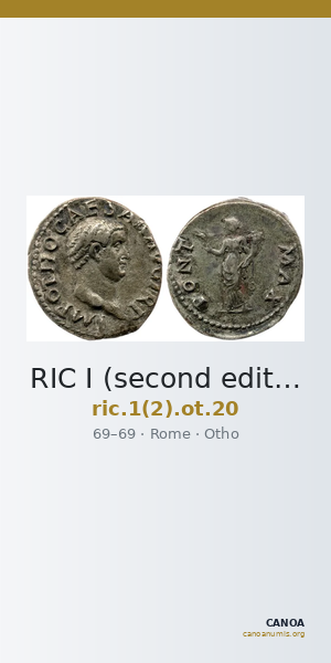RIC I (second edition) Otho 20 — CANOA
