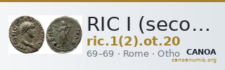 RIC I (second edition) Otho 20 — CANOA