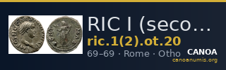 RIC I (second edition) Otho 20 — CANOA