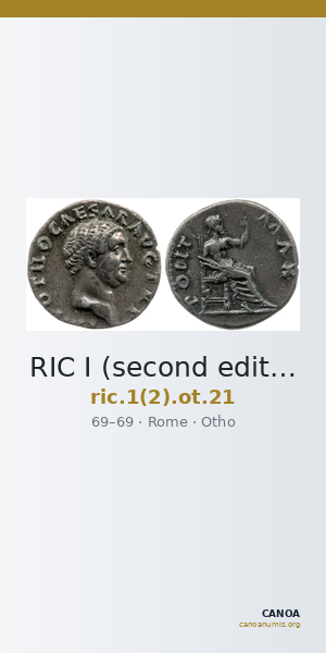 RIC I (second edition) Otho 21 — CANOA