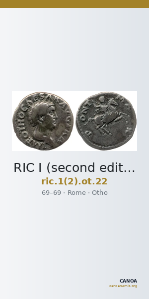 RIC I (second edition) Otho 22 — CANOA