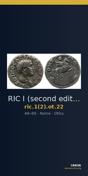 RIC I (second edition) Otho 22 — CANOA