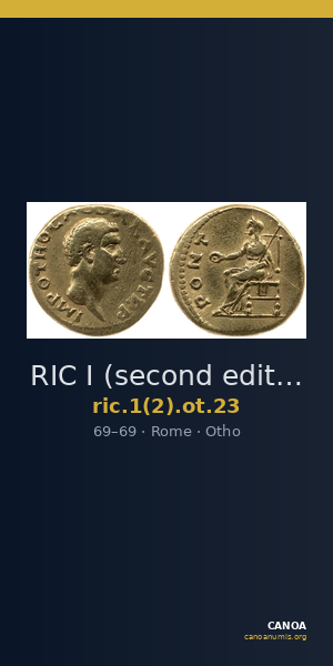 RIC I (second edition) Otho 23 — CANOA