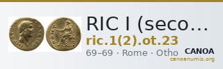 RIC I (second edition) Otho 23 — CANOA