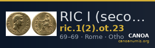 RIC I (second edition) Otho 23 — CANOA