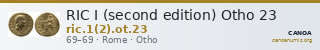 RIC I (second edition) Otho 23 — CANOA