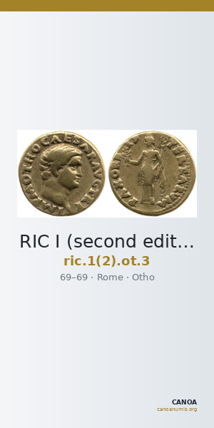 RIC I (second edition) Otho 3 — CANOA