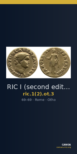RIC I (second edition) Otho 3 — CANOA